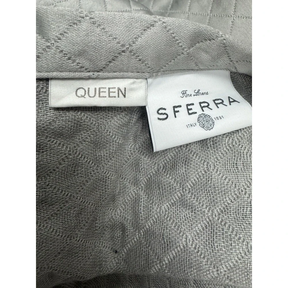 SFERRA 100% Long Staple Cotton Full/Queen Bari Coverlet  ,$617